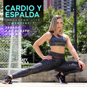 Clase CARDIO Y ESPALDA por @Natyarcilaz