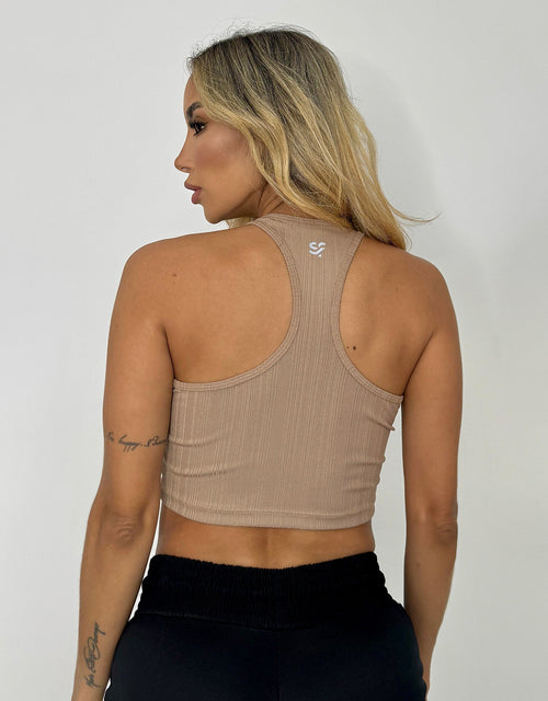 Load image into Gallery viewer, BLUSA CROP TERXTURIZADA CON CORTES
