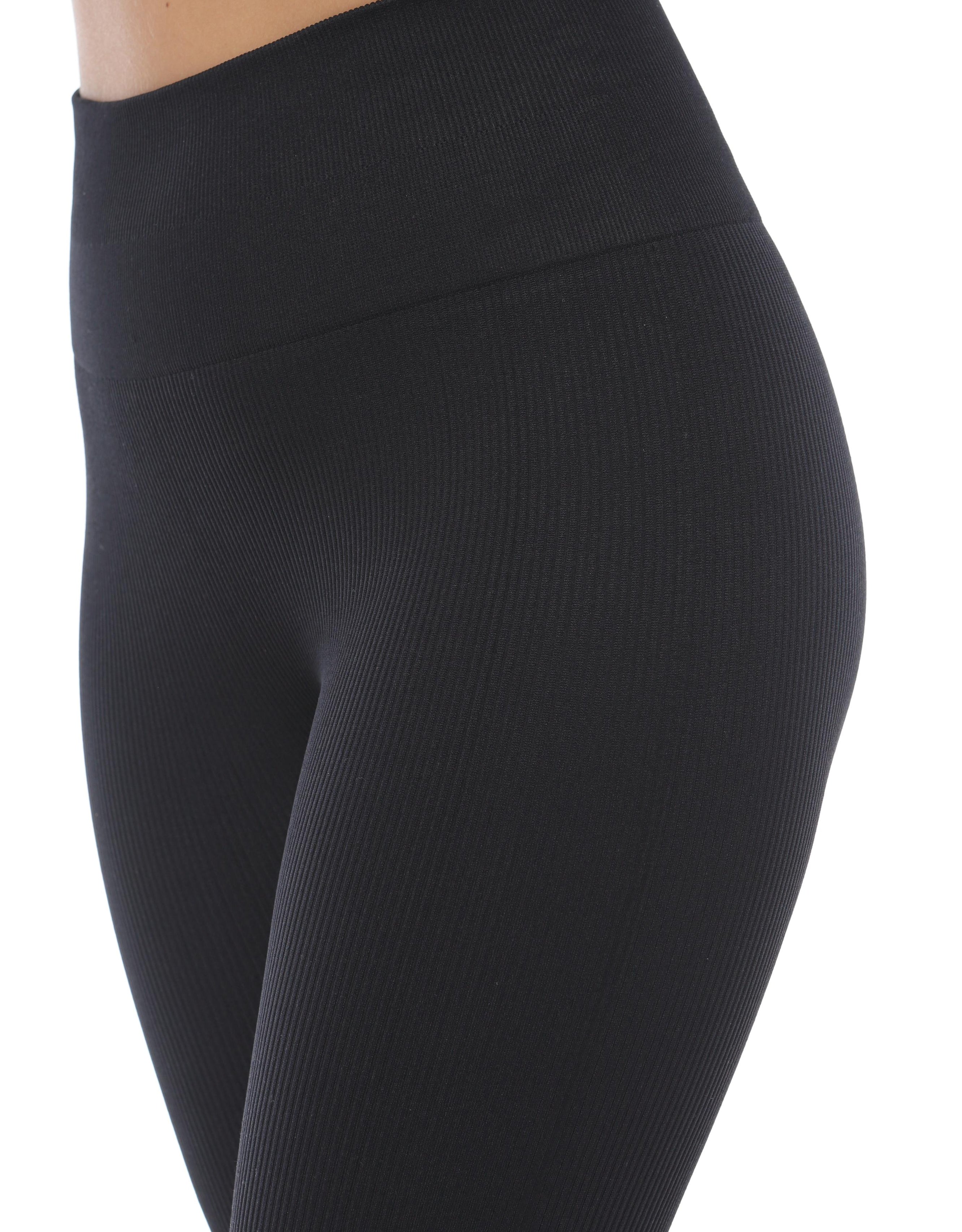 Legging seamless en rib con textura